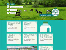 Tablet Screenshot of organicmilk.co.uk